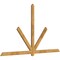 Ekena Millwork Kennewick Rough Sawn Timber Gable Bracket, Western Red Cedar, 108"W x 63"H x 2"D x 4"F, 14/12 Pitch GBW108X63X0204KEN00RWR - alternate 2